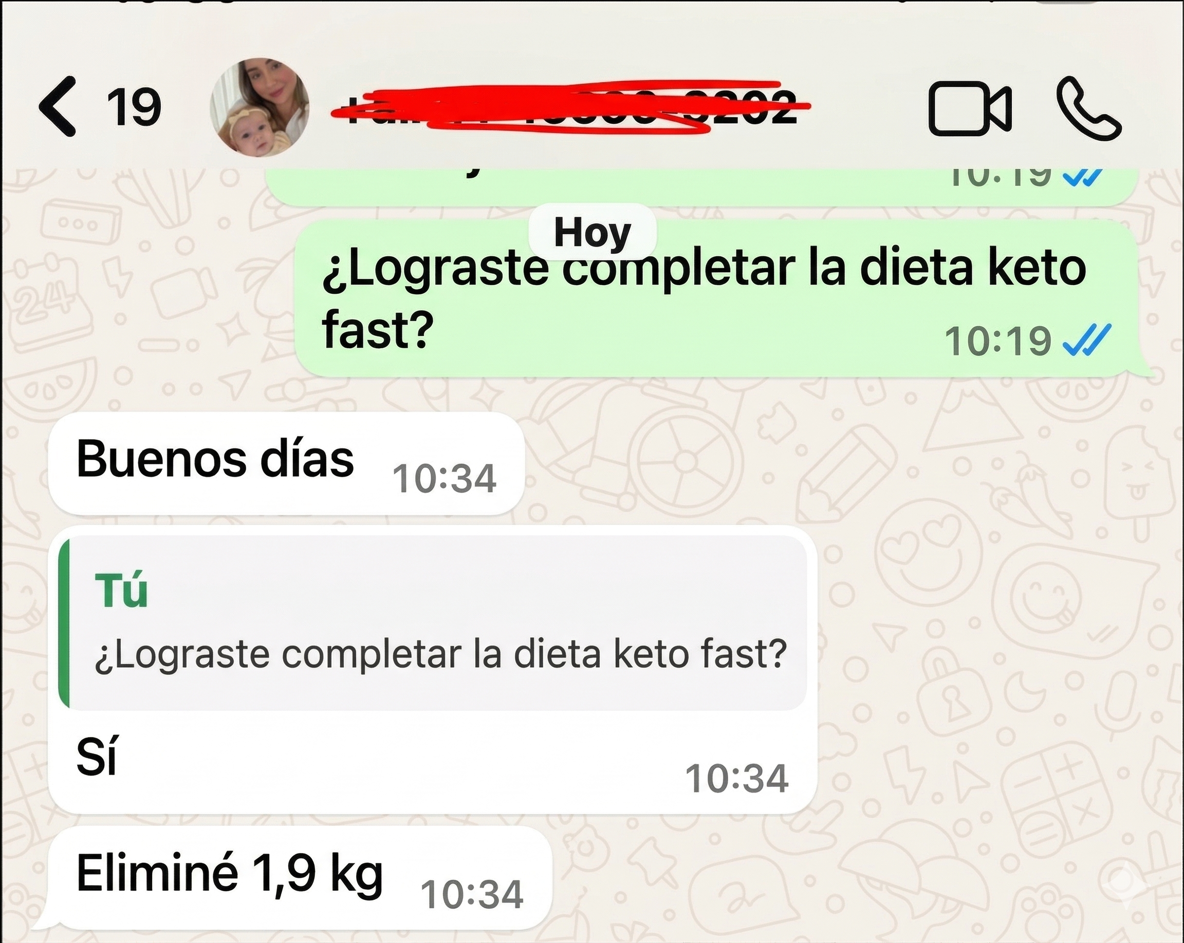 Resultado real — testimonio 1