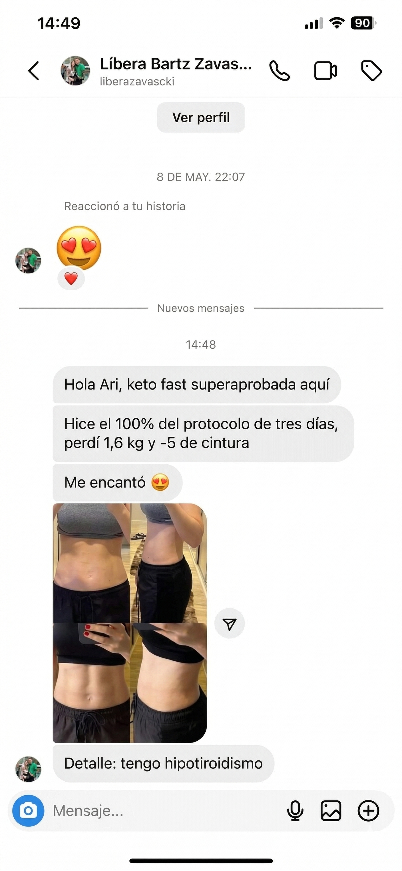 Resultado real — testimonio 3